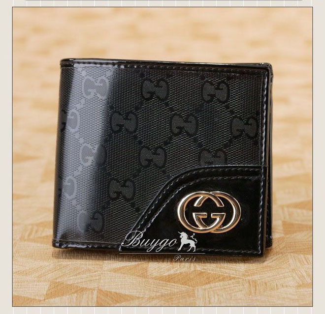 グッチ 財布 スーパーコピーグッチ PVC×レザー メンズ 二つ折り財布 ブラック 181671 A0V1N 1000 グッチ 財布 スーパーコピーグッチ PVC×レザー メンズ 二つ折り財布 ブラック 181671 A0V1N 1000