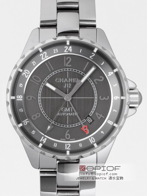 シャネルJ12 スーパーコピークロマティック H3099 41mm GMT チタンセラミック グレー