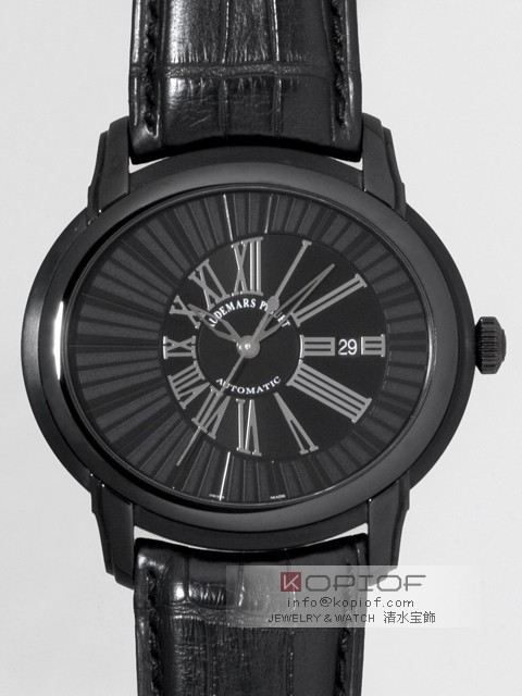 オーデマ・ピゲ ミレネリー スーパーコピーミレネリー クインシー・ジョーンズ 15161SN.OO.D002CR.01 SS(PVD)/皮 ブラック