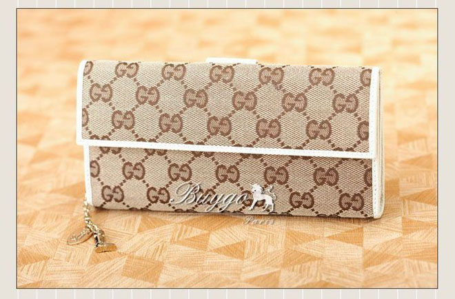 グッチ 財布 スーパーコピーグッチ GGキャンバス Wホック長財布ベージュ×ダークブラウン154181 グッチ 財布 スーパーコピーグッチ GGキャンバス Wホック長財布ベージュ×ダークブラウン154181