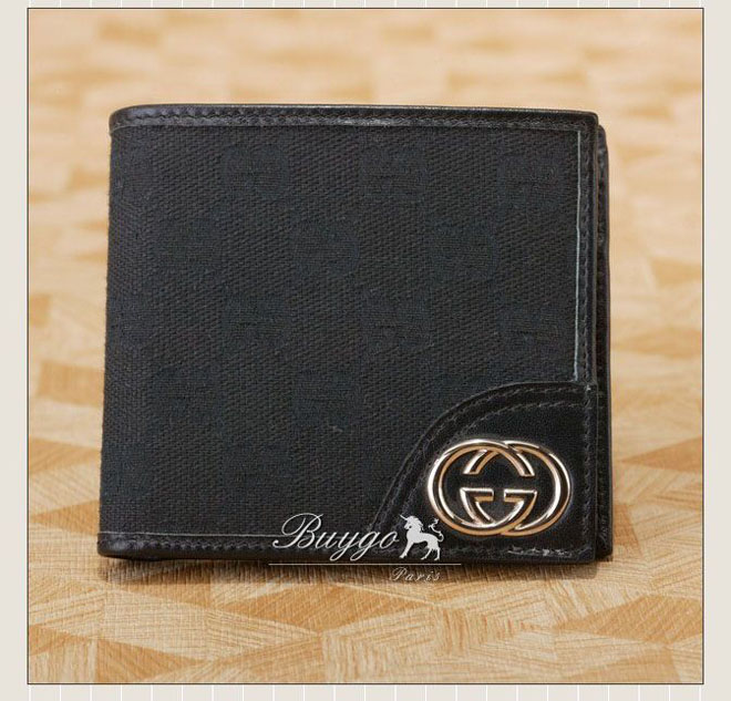 グッチ 財布 スーパーコピーグッチ PVC×レザー メンズ 二つ折り財布 ブラック 181671 A0V1N 1000 グッチ 財布 スーパーコピーグッチ PVC×レザー メンズ 二つ折り財布 ブラック 181671 A0V1N 1000