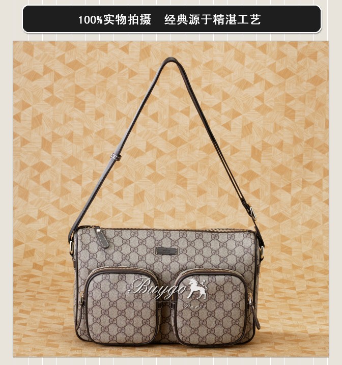 グッチ バッグ スーパーコピーグッチ ショルダーバッグ/ベージュ&amp;ネイビー GG 柄 246881-FP48N-4075