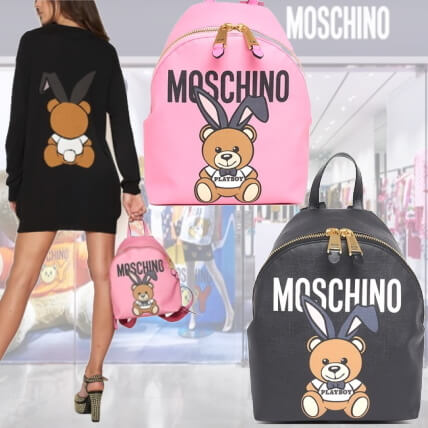 モスキーノ リュック コピー Teddy Bear &amp; PLAYBOY バックパックA763382101555