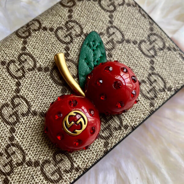 超可愛★グッチ さくらんぼ 財布 コピー★かわいいチェリー GGスプリーム キャンバス カードケース(コイン&紙幣入れ付き) 超可愛★グッチ さくらんぼ 財布 コピー★かわいいチェリー GGスプリーム キャンバス カードケース(コイン&紙幣入れ付き)