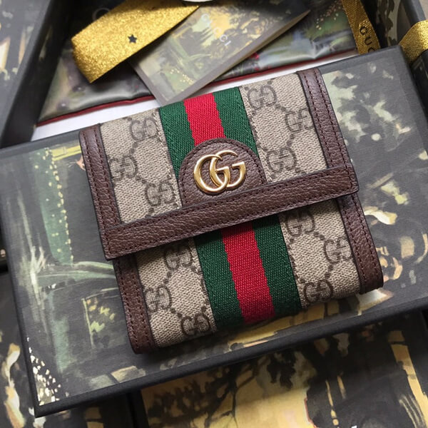 グッチ 財布 グッチ コピー Ophidia フレンチフラップ 折りたたみ財布 523173 96IWG 8745 グッチ 財布 グッチ コピー Ophidia フレンチフラップ 折りたたみ財布 523173 96IWG 8745
