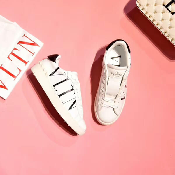 ヴァレンティノ スニーカー スーパーコピー オープンVLTN VALENTINO レザースニーカー