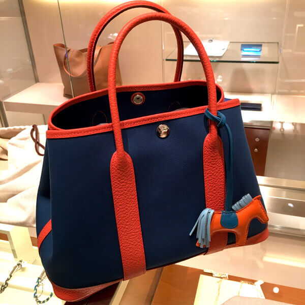 入手困難♪新作♪&quot;OUTREMERxCAPUCINE&quot;★エルメススーパーコピー/Garden 30(TPM)VACHE COUNTRY