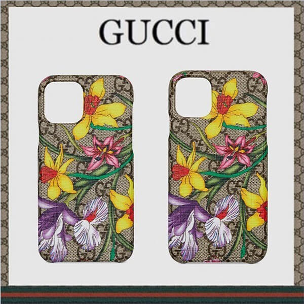 グッチ iphoneケース コピー GGフローラ iPhone 11 &amp; 11 Pro ケース Ophidia 631703 631702
