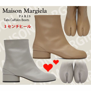 メゾンマルジェラ ブーツ 偽物 Tabi Calfskin Boots 202168F113157
