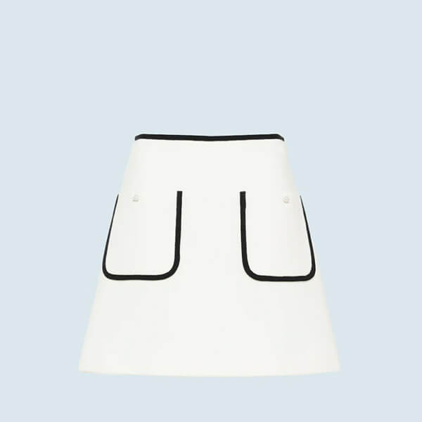 【ミュウミュウ】MINI SKIRT / MG1307 NATURALE 偽物 MG1307 1YCZ F0018