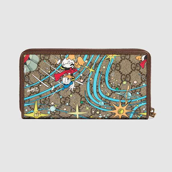 グッチ☆DISNEYxグッチドナルドダックジップアラウンドウォレット 647940 2M1AT 8679 グッチ☆DISNEYxグッチドナルドダックジップアラウンドウォレット 647940 2M1AT 8679