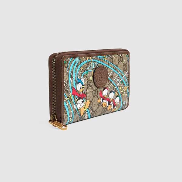 グッチ☆DISNEYxグッチドナルドダックジップアラウンドウォレット 647940 2M1AT 8679 グッチ☆DISNEYxグッチドナルドダックジップアラウンドウォレット 647940 2M1AT 8679