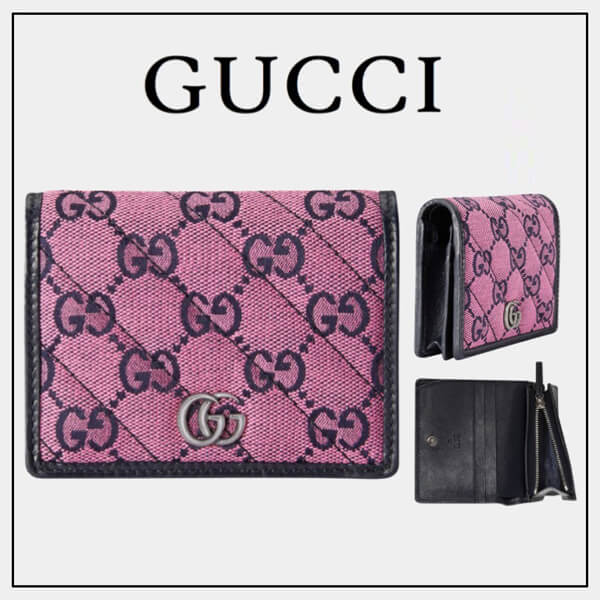 グッチ ウォレット 折りたたみ マルチカラー ピンク 466492 2UZCN 5279 グッチ ウォレット 折りたたみ マルチカラー ピンク 466492 2UZCN 5279