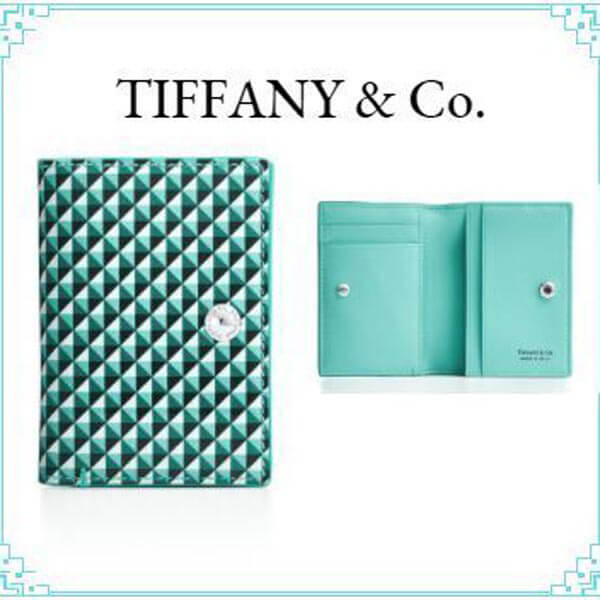 新柄アメリカ限定☆ティファニー&amp;Co.☆二つ折りカードケース コピー