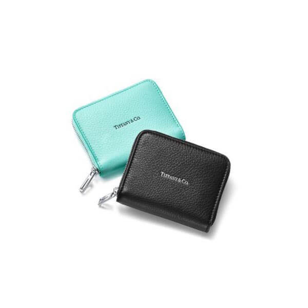 新作♪ジップ小銭入れ☆Tiffany&amp;Co.☆開くとティファニーブルー