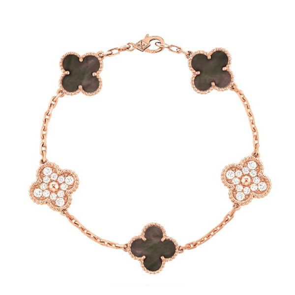 VanCleef&amp;Arpelsヴィンテージアルハンブラブレスレット偽物5モチーフ