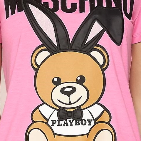 モスキーノ コピーMOSCHINO 2018 Teddy Bear PLAYBOY リアル シッポ付 Moschino Tシャツ・カットソー